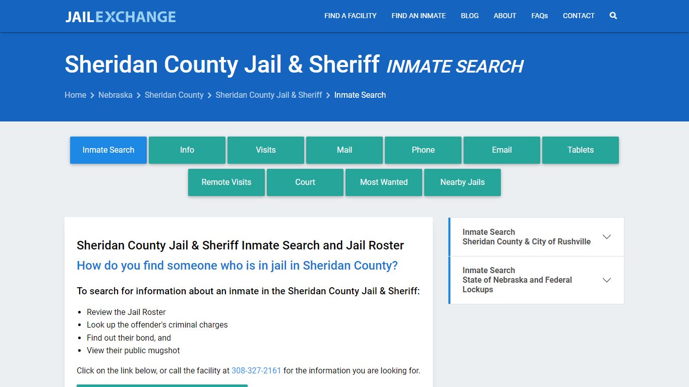 Sheridan County Jail & Sheriff Inmate Search - Jail Exchange