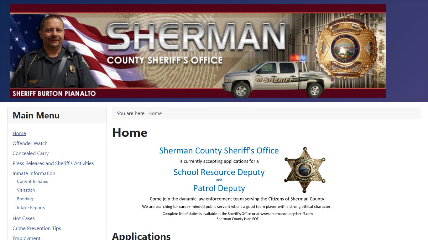 Contact Us - Sherman County Sheriff