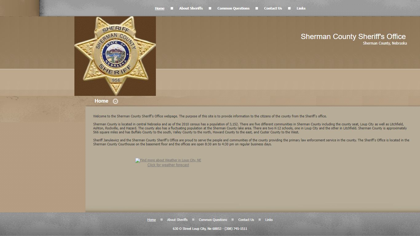 Sherman County Sheriff's Office - Home