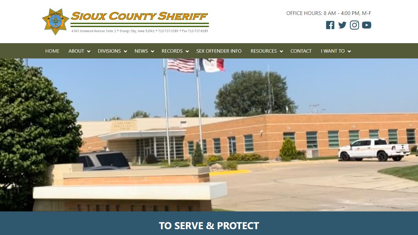 Sioux County Sheriff – Official Sioux County, Iowa Sheriff's Website