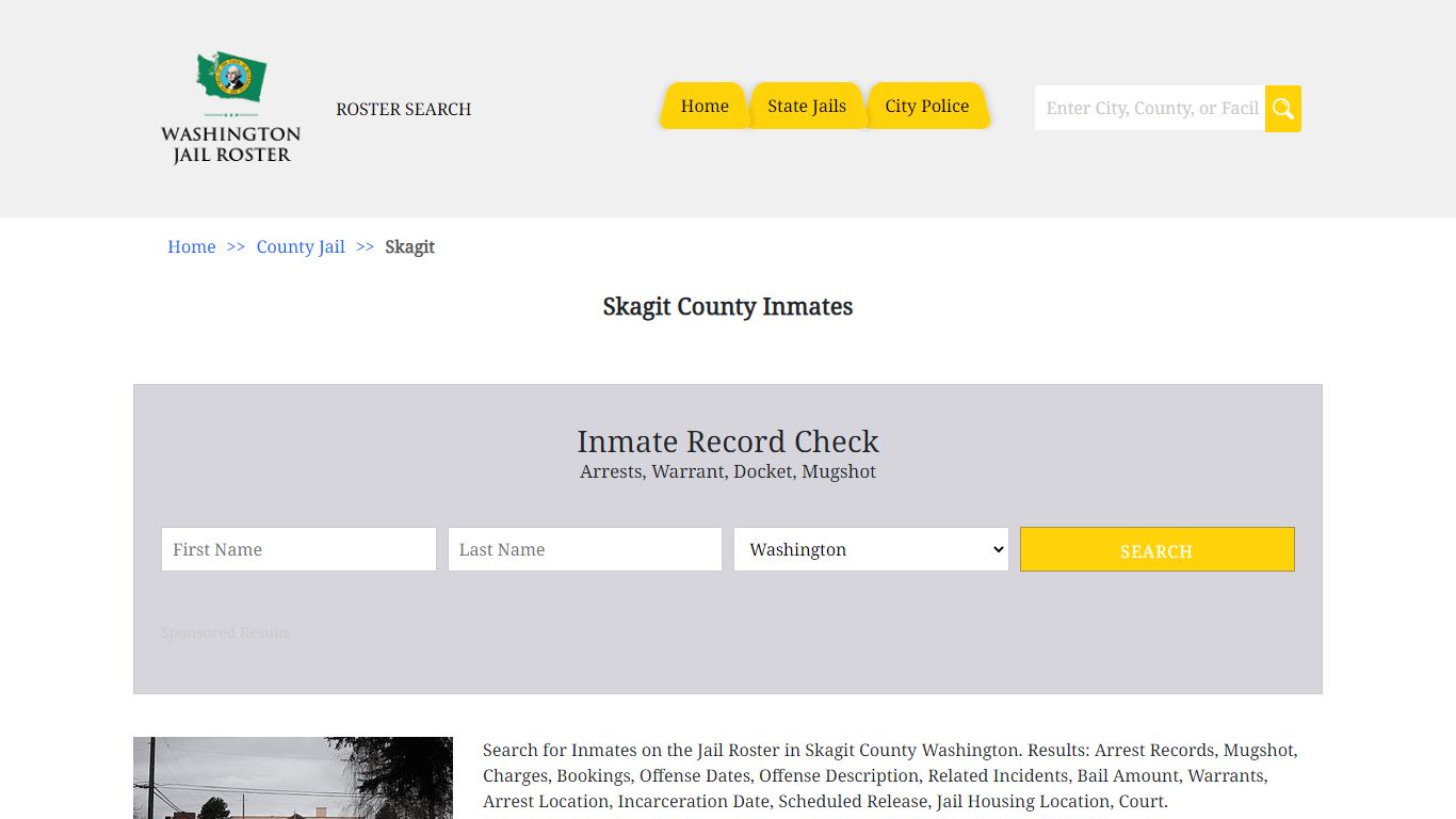 Skagit County Inmates | Jail Roster Search