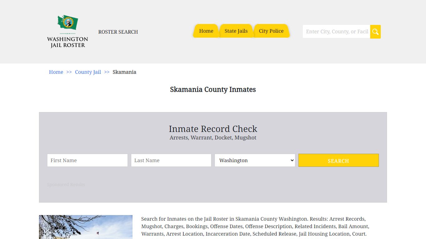 Skamania County Inmates | Jail Roster Search