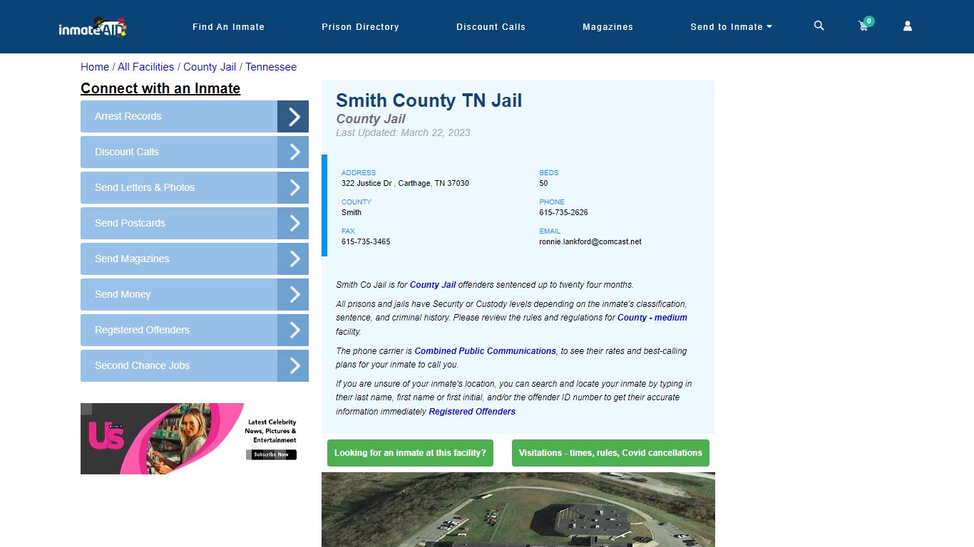 Smith County TN Jail - Inmate Locator - Carthage, TN