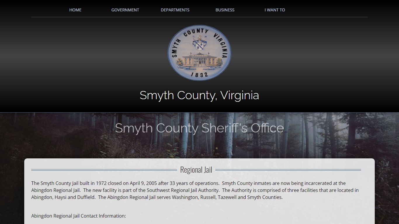 Smyth County Sheriff Office Jail