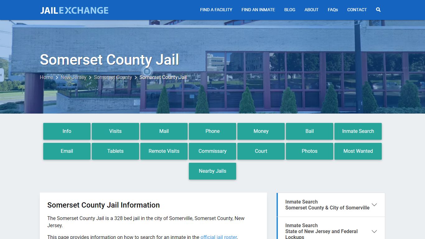 Somerset County Jail, NJ Inmate Search, Information