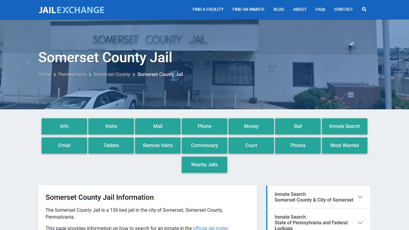 Somerset County Jail, PA Inmate Search, Information