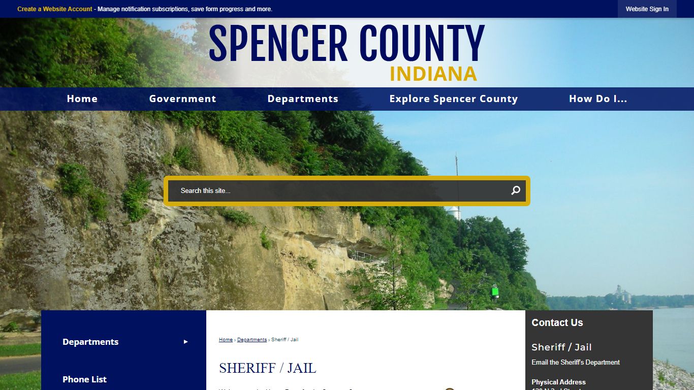 Sheriff / Jail | Spencer County, IN