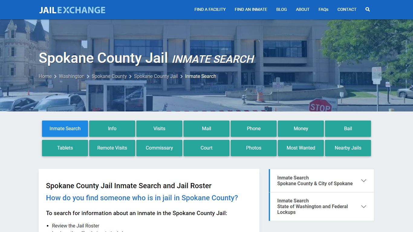 Inmate Search: Roster & Mugshots - Spokane County Jail, WA