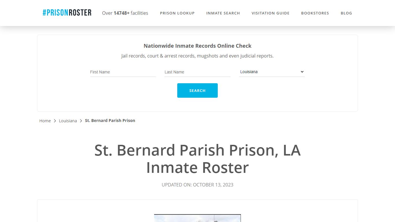 St. Bernard Parish Prison, LA Inmate Roster - Prisonroster