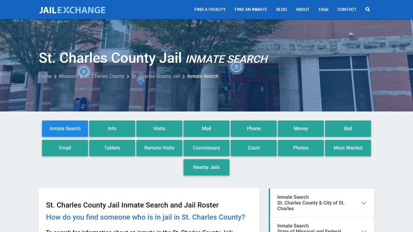 Inmate Search: Roster & Mugshots - St. Charles County Jail, MO