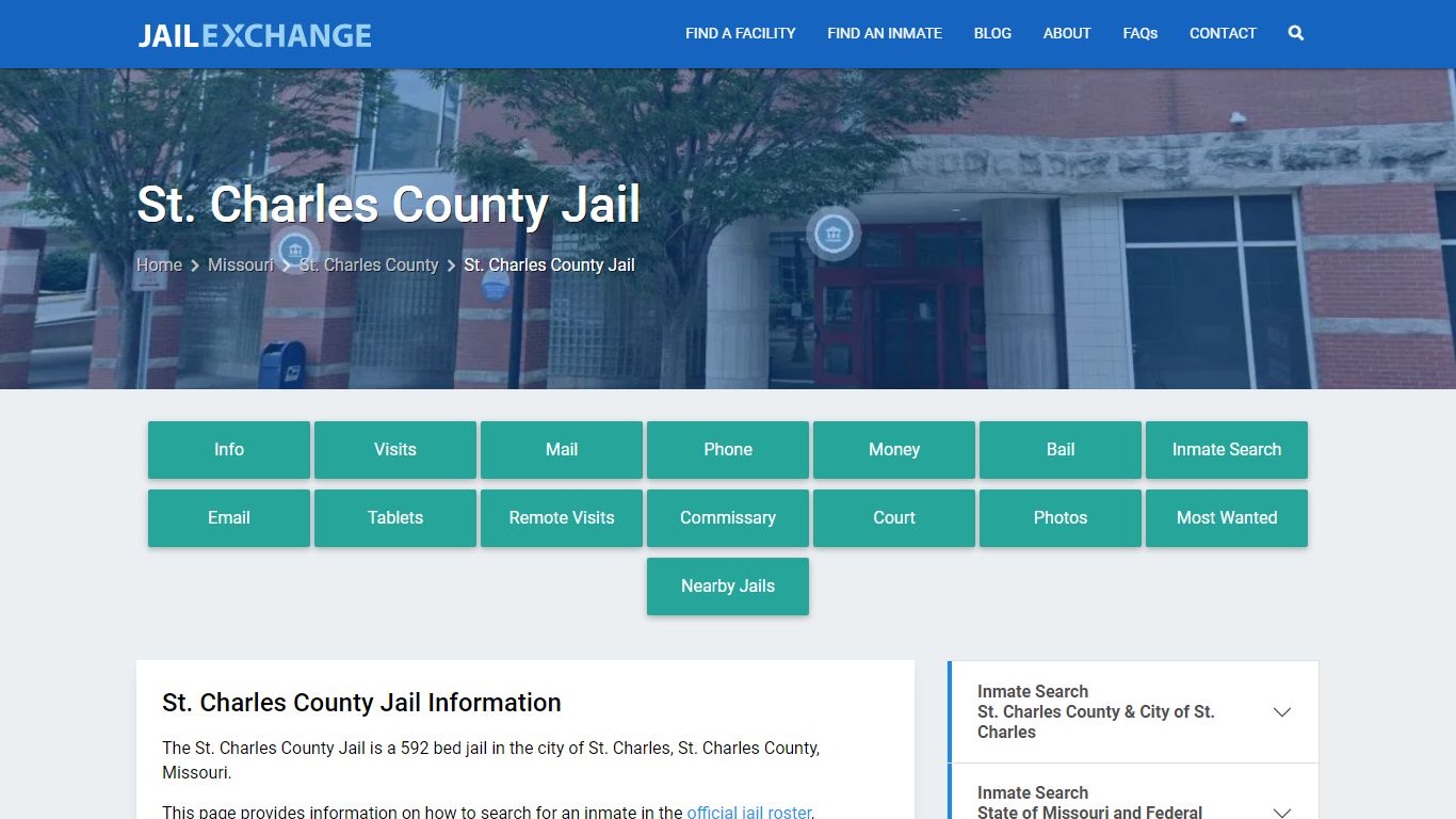 St. Charles County Jail, MO Inmate Search, Information