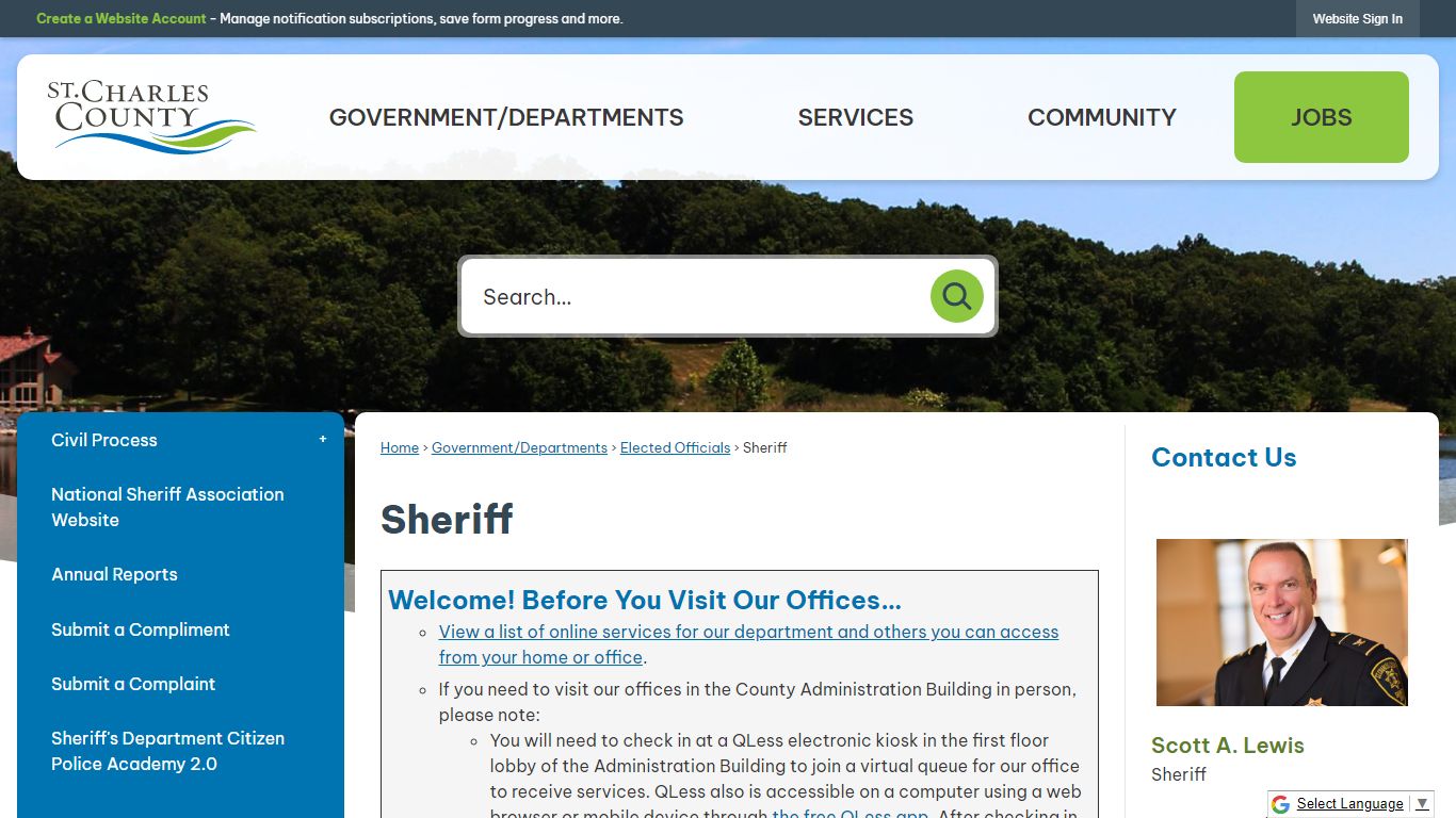 Sheriff | St Charles County, MO - Official Website