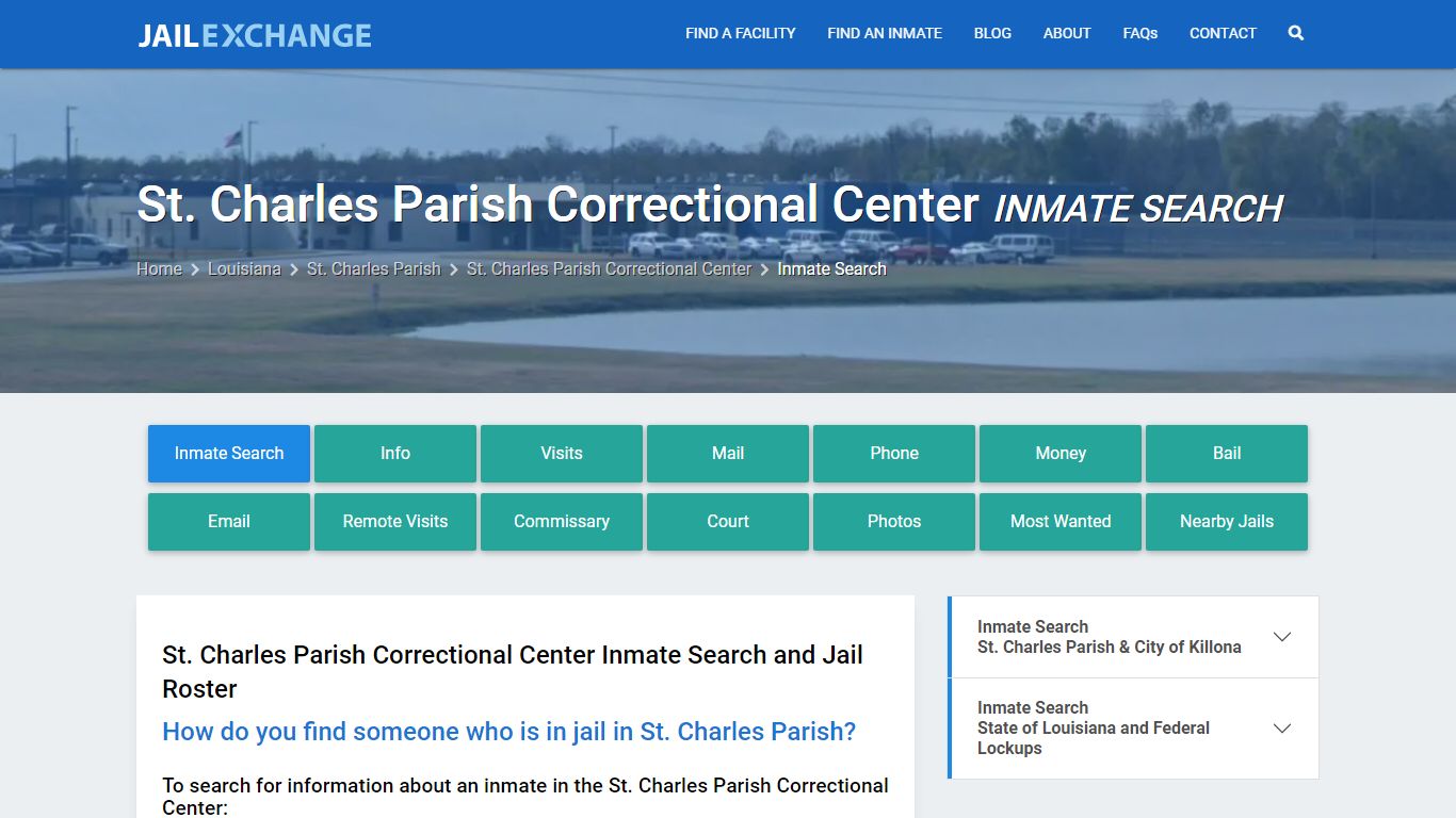 St. Charles Parish Correctional Center Inmate Search - Jail Exchange