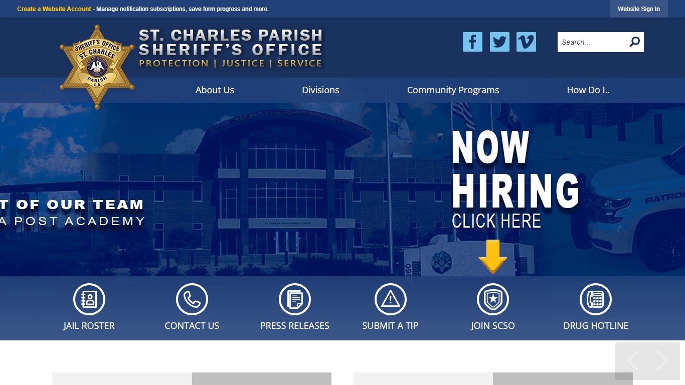 St. Charles Sheriff, LA - Official Website | Official Website