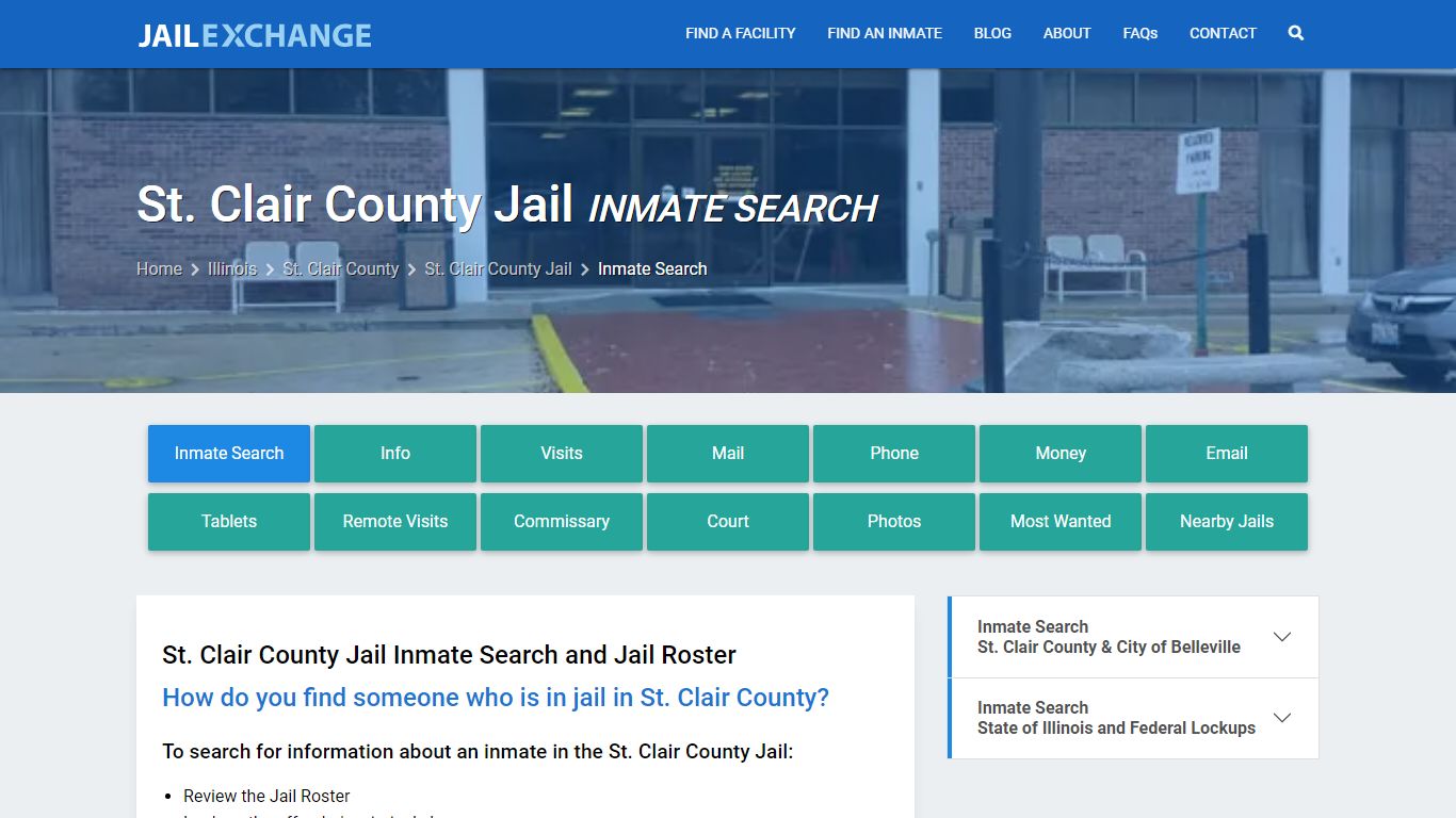 Inmate Search: Roster & Mugshots - St. Clair County Jail, IL