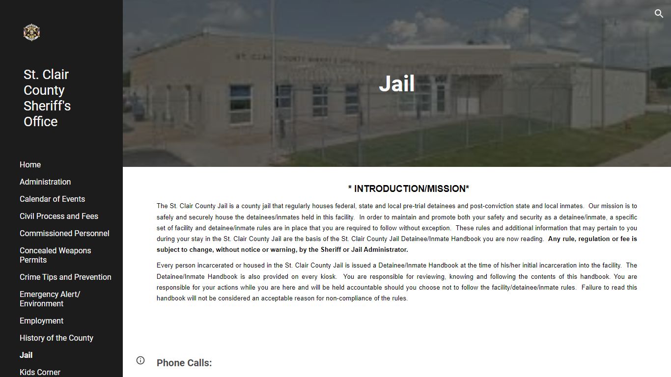 St. Clair County Sheriff's Office - Jail