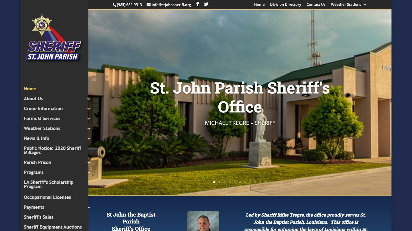 St. John Parish Sheriff's Office – Serving St. John the Baptist Parish