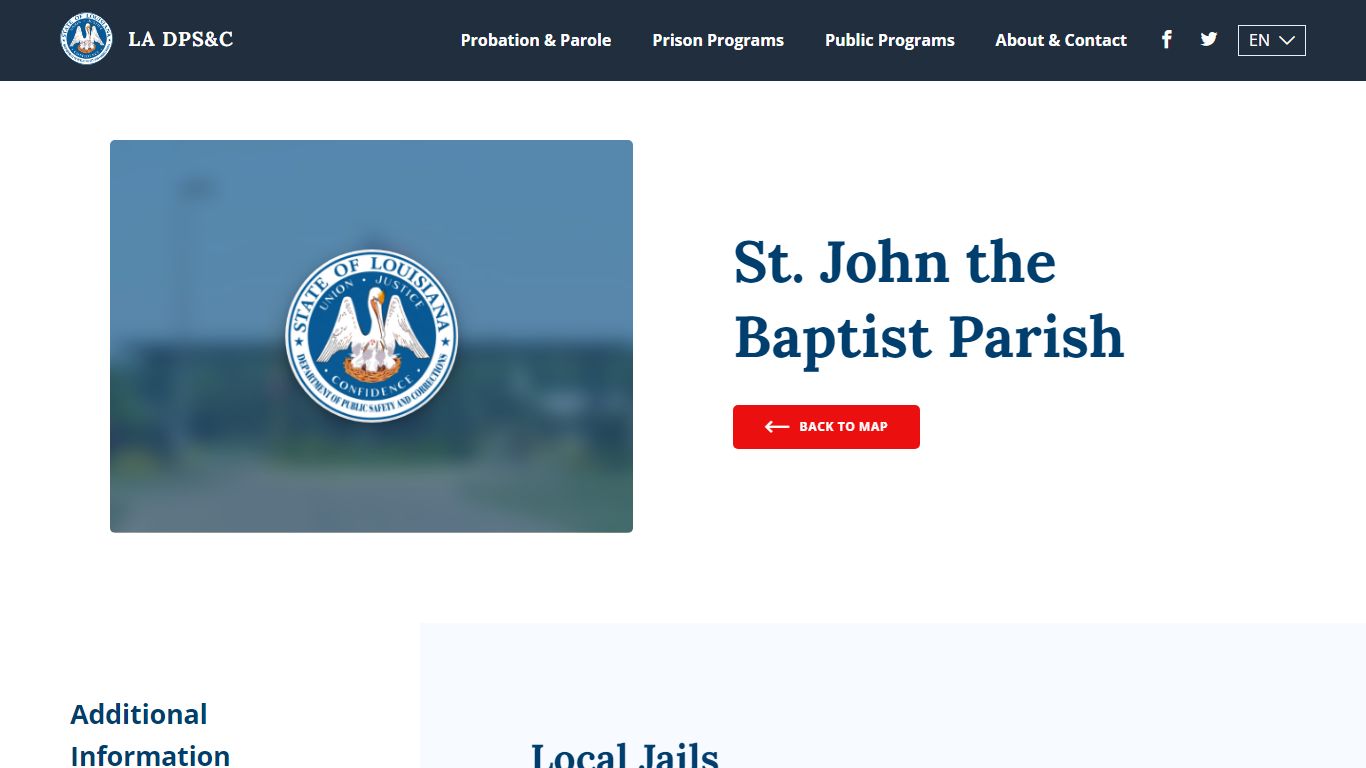 St. John the Baptist Parish - Louisiana Department of Public Safety ...