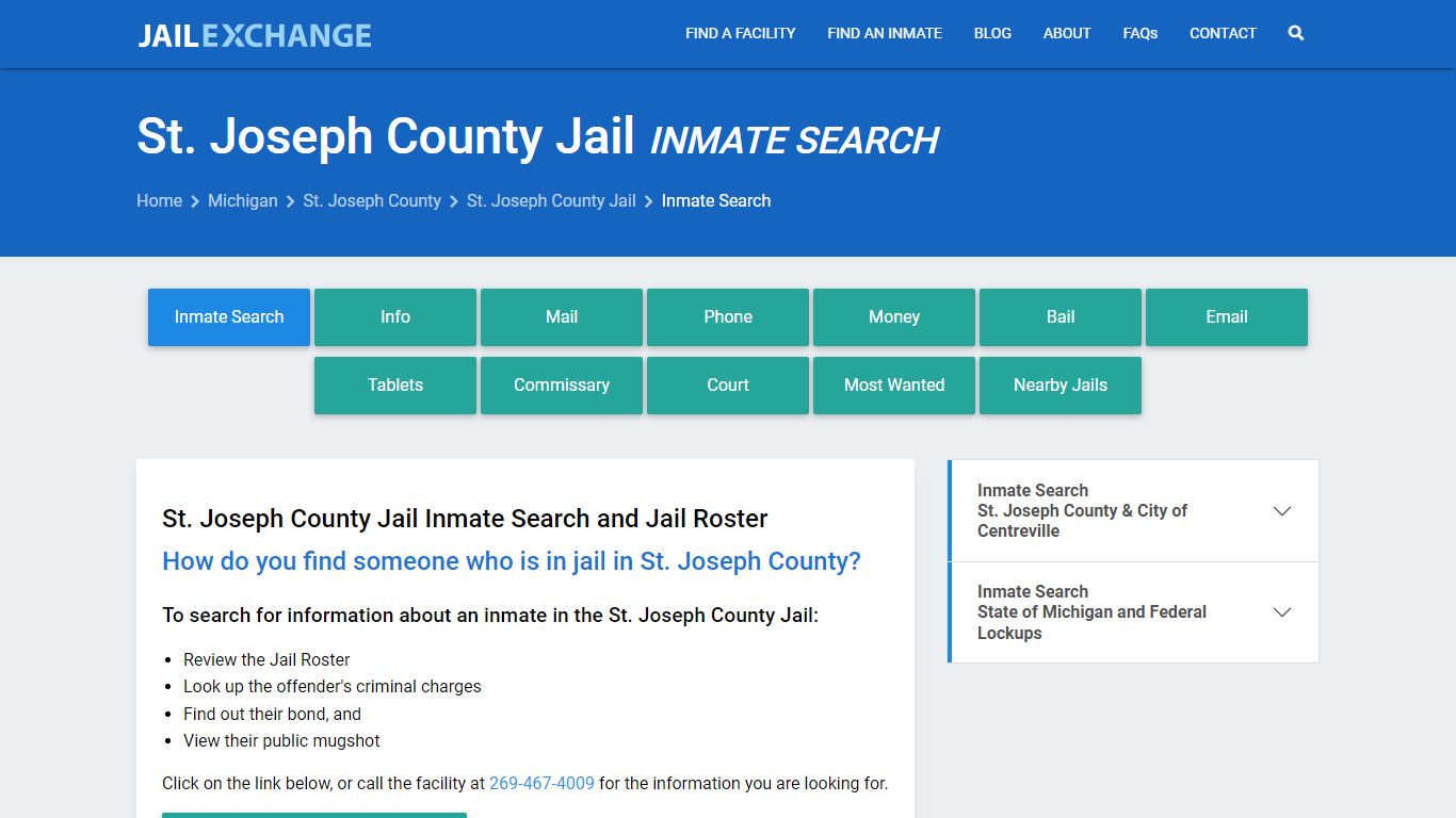 Inmate Search: Roster & Mugshots - St. Joseph County Jail, MI