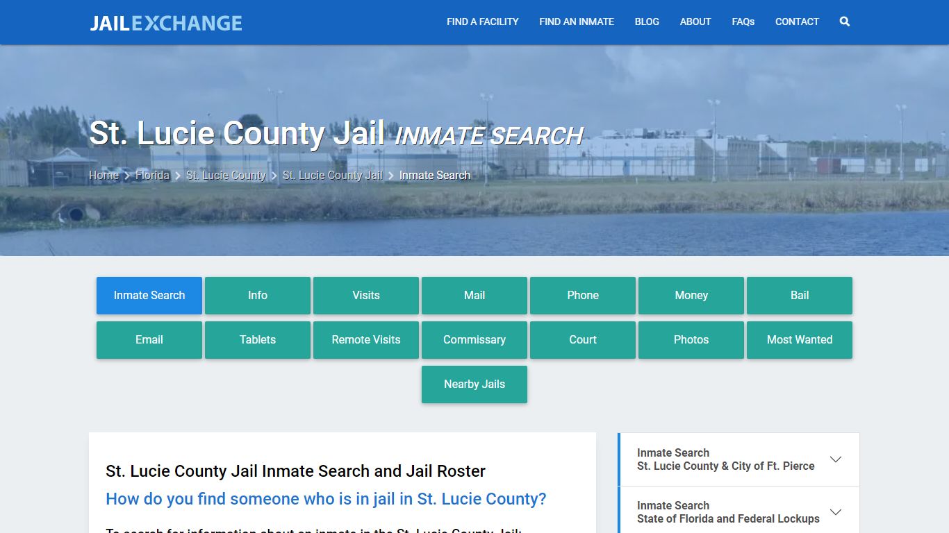 Inmate Search: Roster & Mugshots - St. Lucie County Jail, FL