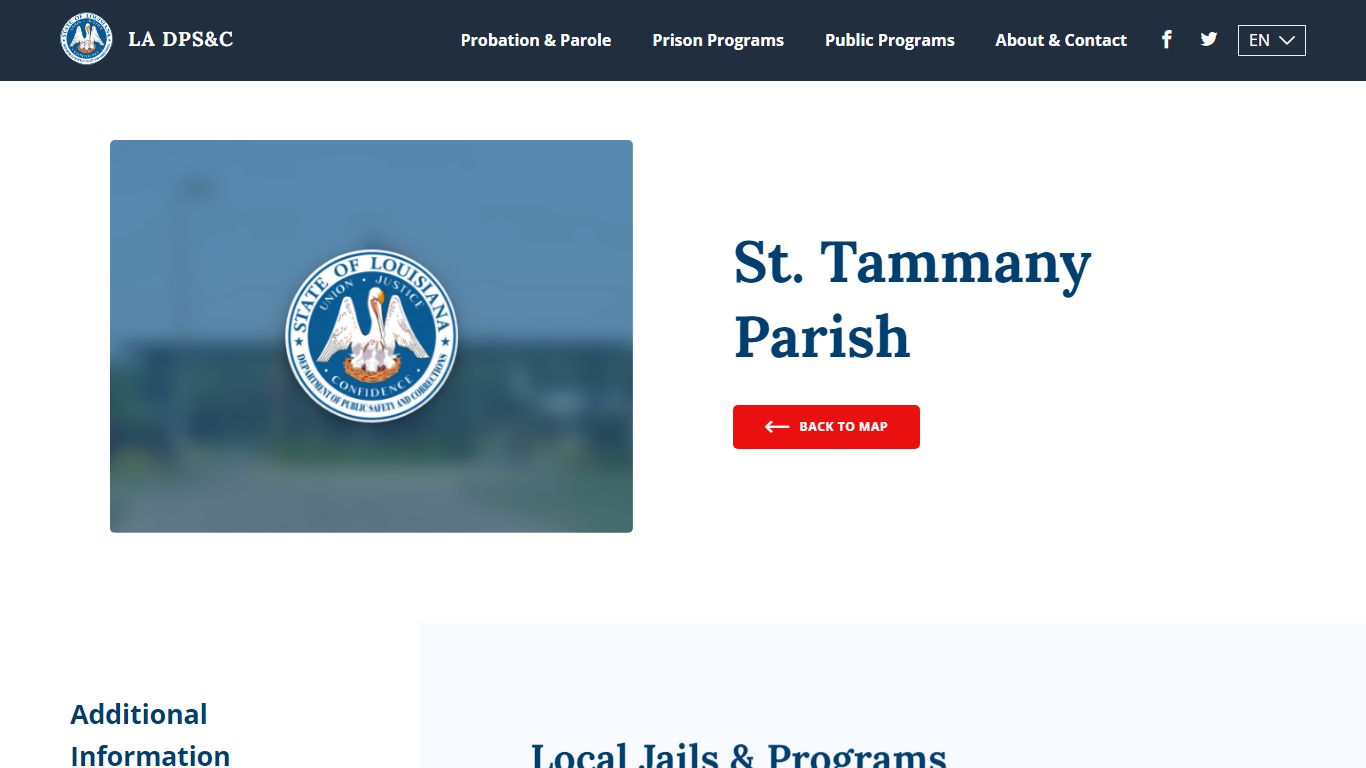 St. Tammany Parish - Louisiana Department of Public Safety & Corrections