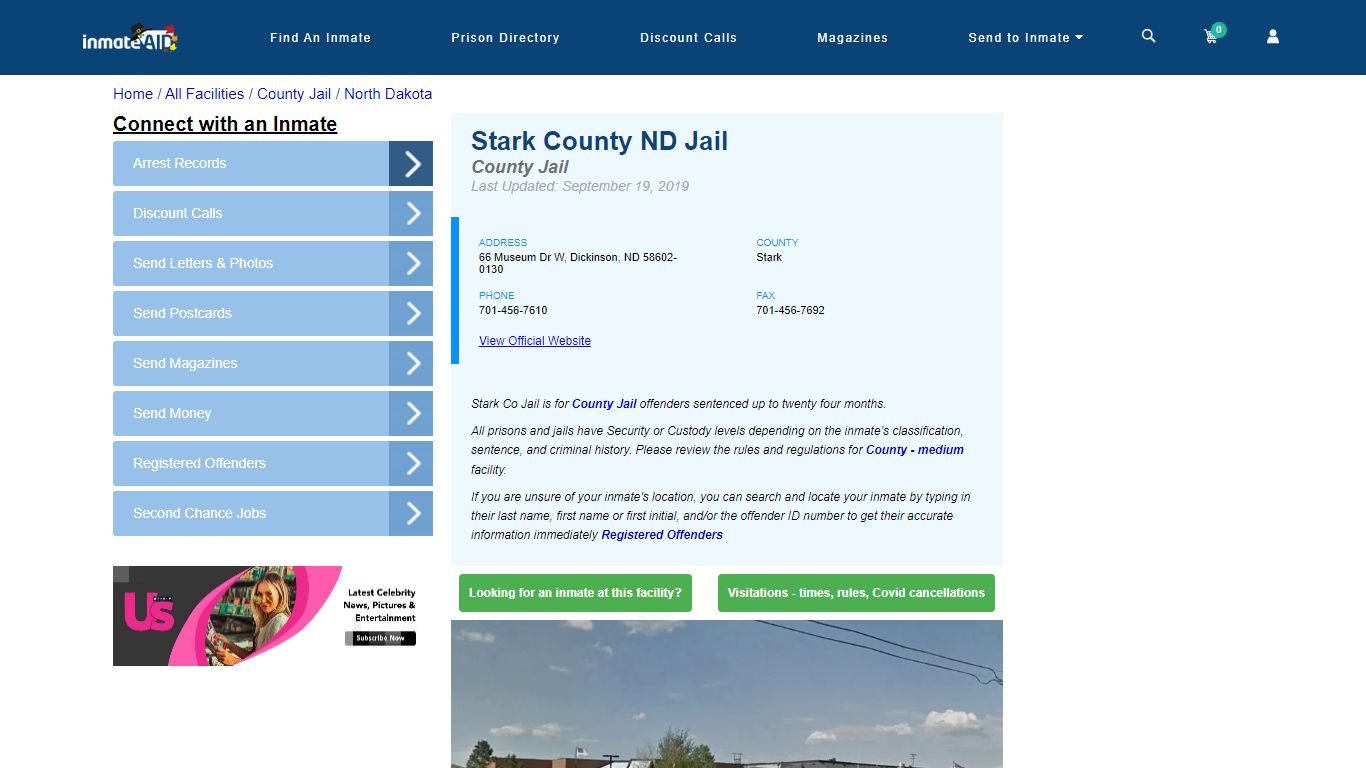 Stark County ND Jail - Inmate Locator - Dickinson, ND