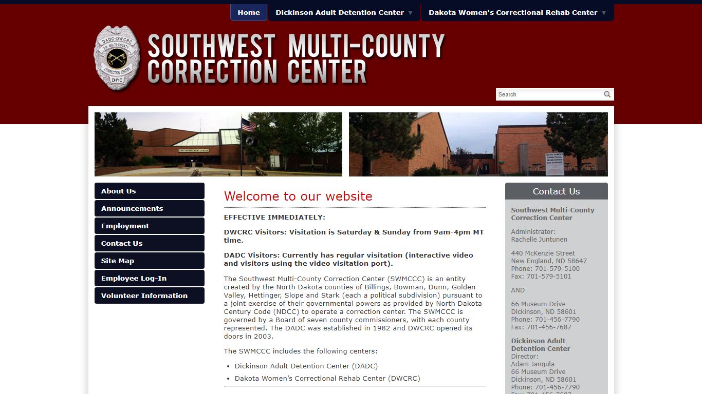 Dickinson Adult Detention Center - Southwest Multi-County Correction Center
