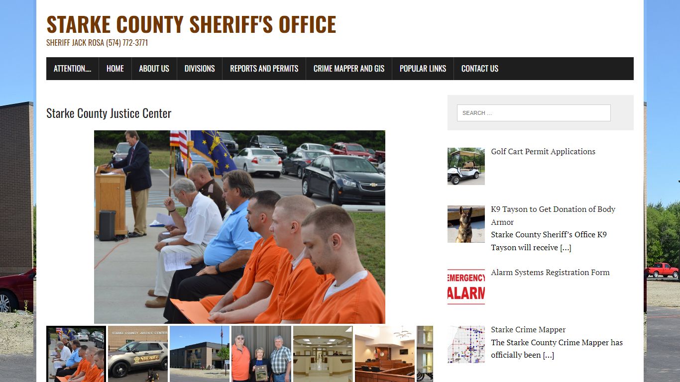 Starke County Sheriff’s Office – Sheriff Jack Rosa (574) 772-3771