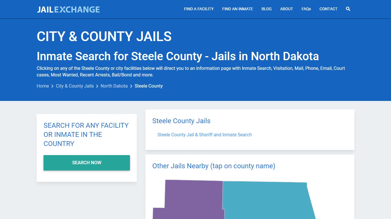 Inmate Search for Steele County | Jails in North Dakota - Jail Exchange