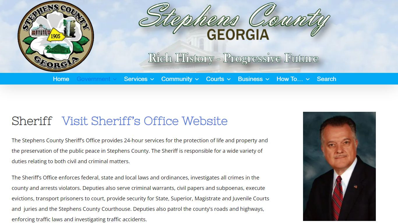Sheriff – Stephens County Georgia | Official Site