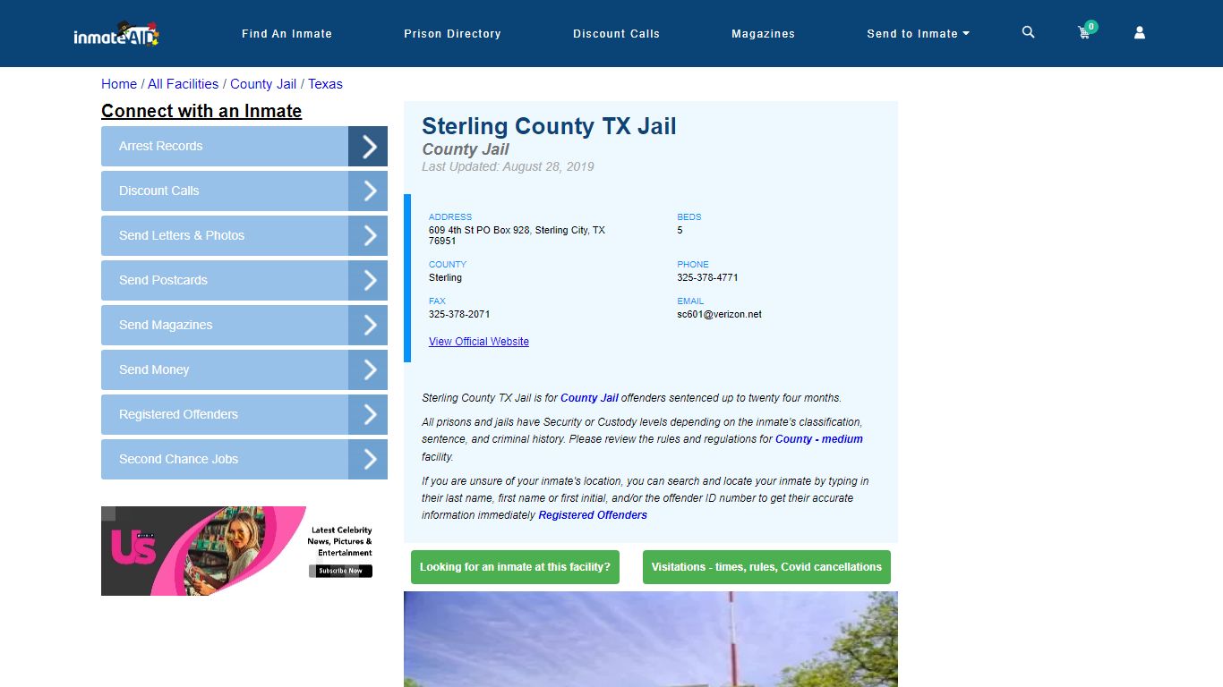 Sterling County TX Jail - Inmate Locator - Sterling City, TX