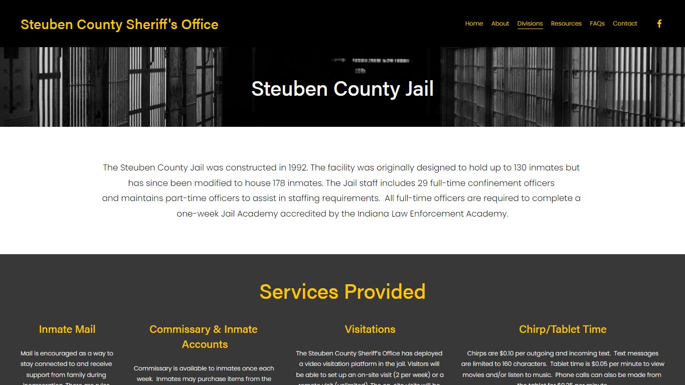 Jail — Steuben County Sheriff's Office