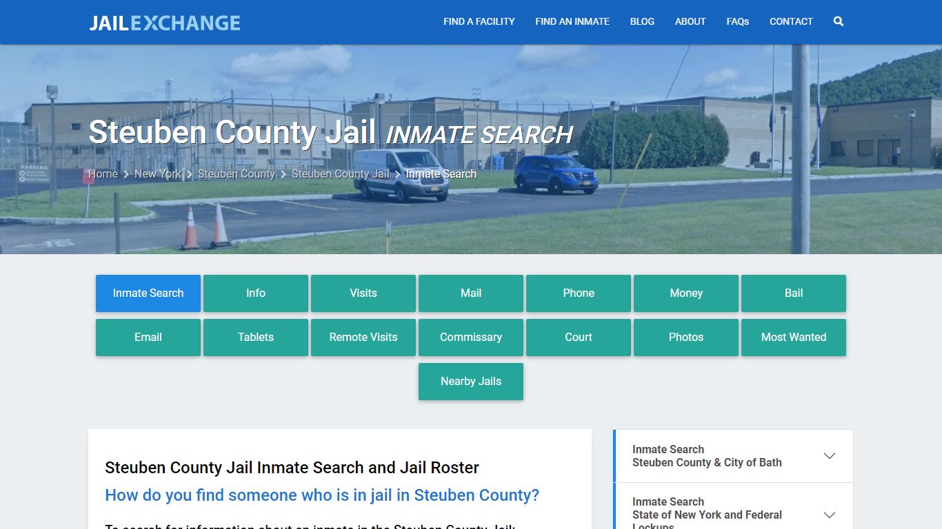 Inmate Search: Roster & Mugshots - Steuben County Jail, NY