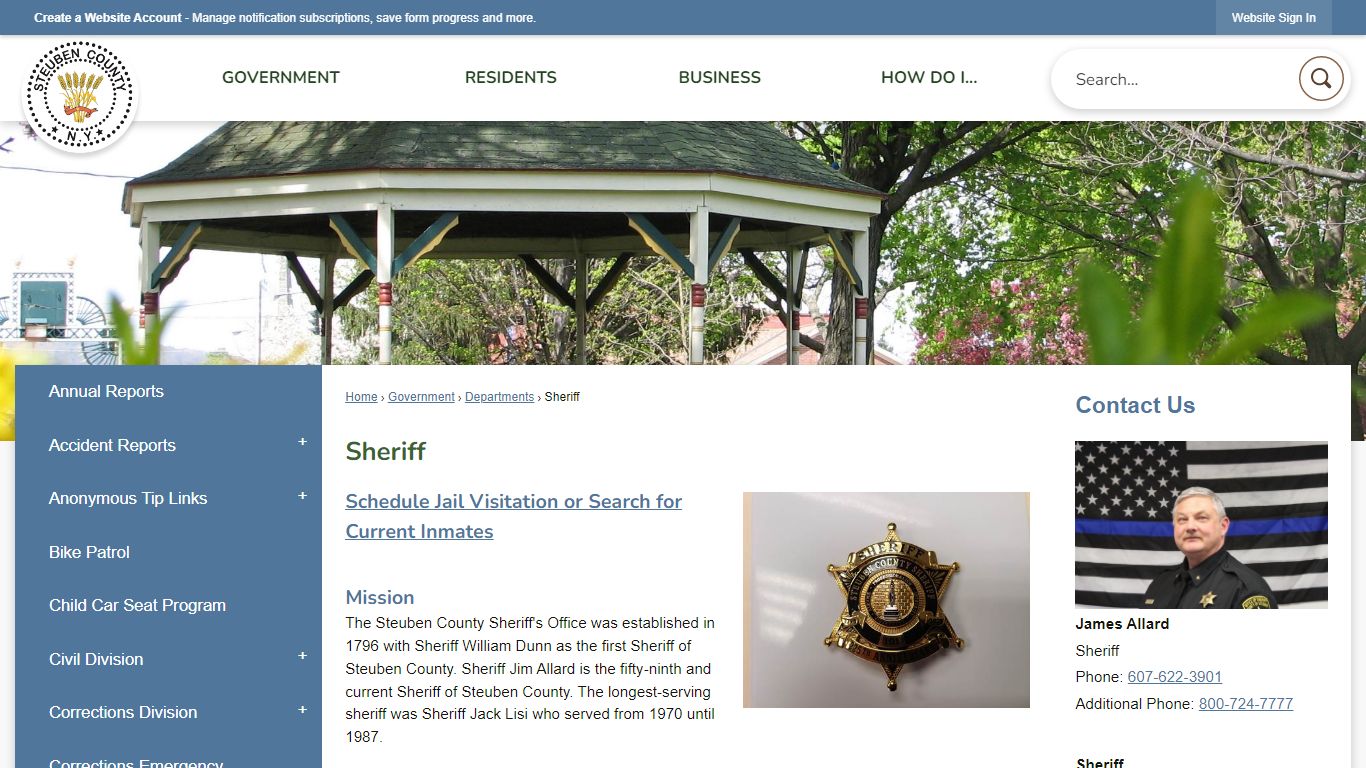 Sheriff | Steuben County, NY