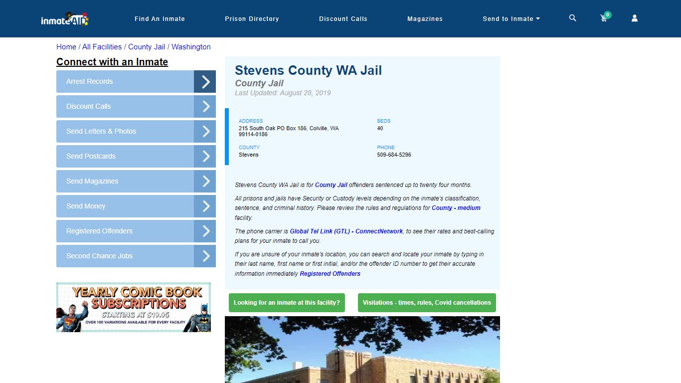 Stevens County WA Jail - Inmate Locator - Colville, WA