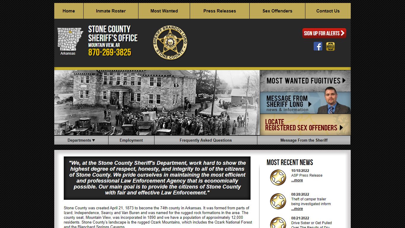 Stone County AR Sheriff's Office