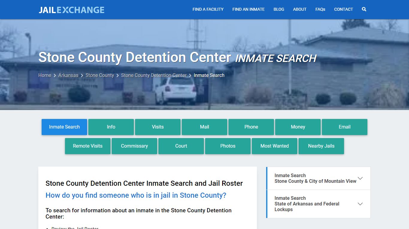 Stone County Detention Center Inmate Search - Jail Exchange