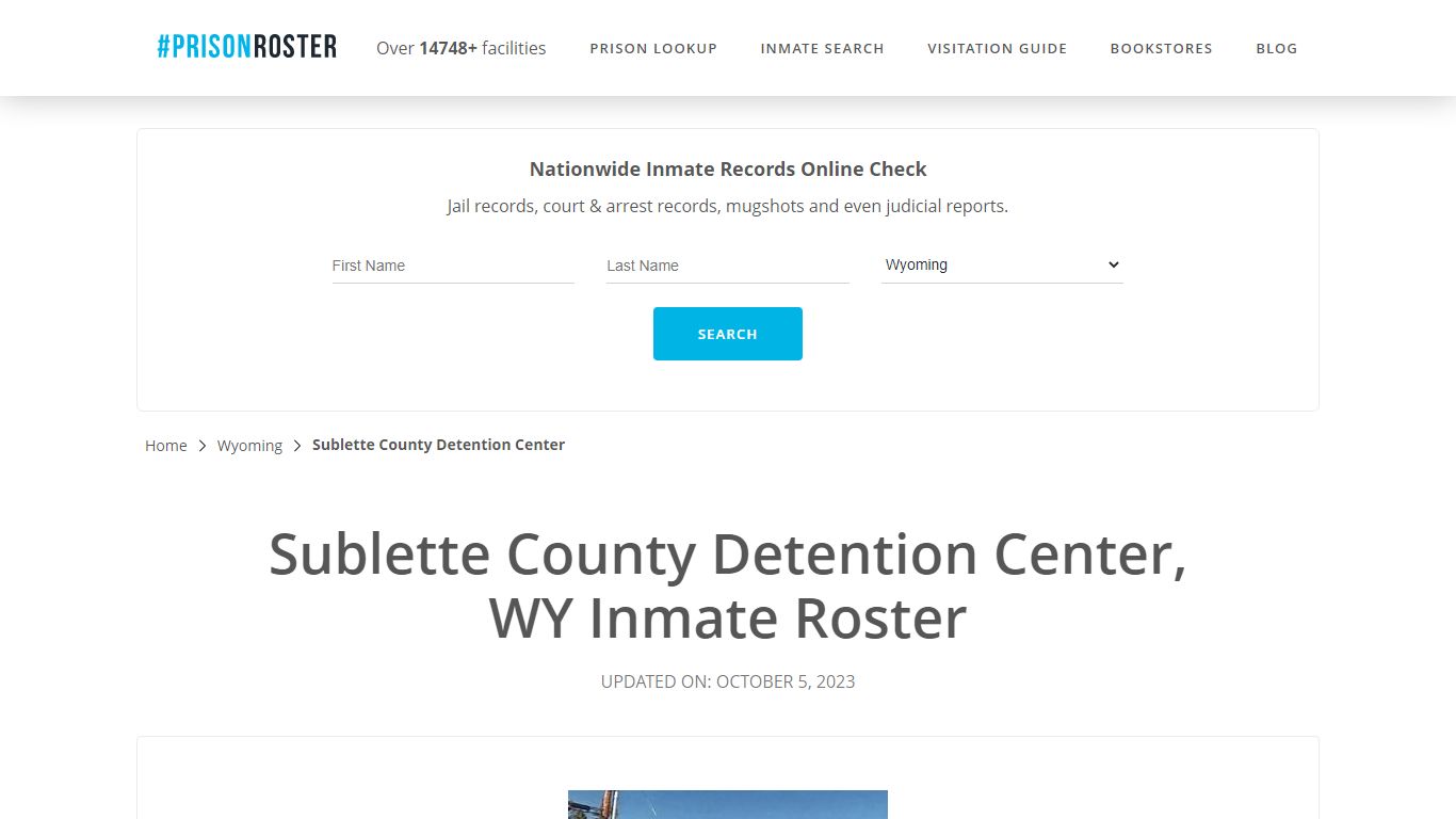 Sublette County Detention Center, WY Inmate Roster - Prisonroster