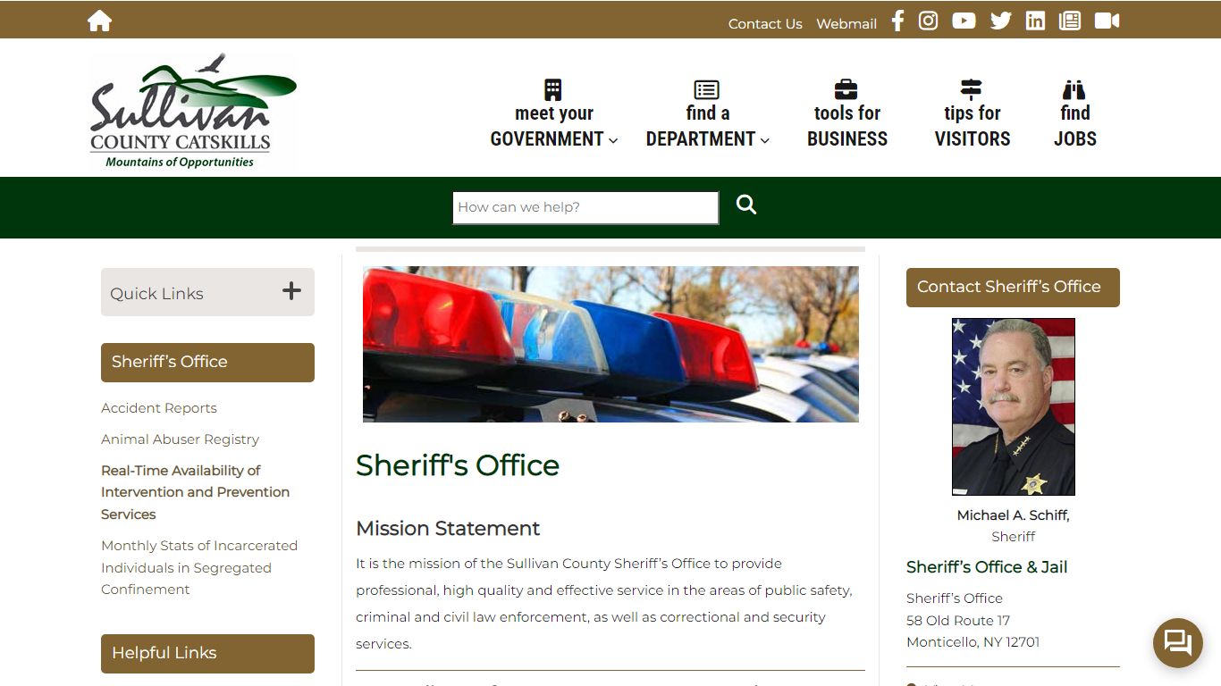 Sheriff's Office | Sullivan County NY