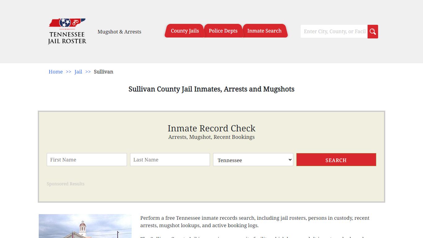 Sullivan County Jail Inmates, Arrests and Mugshots