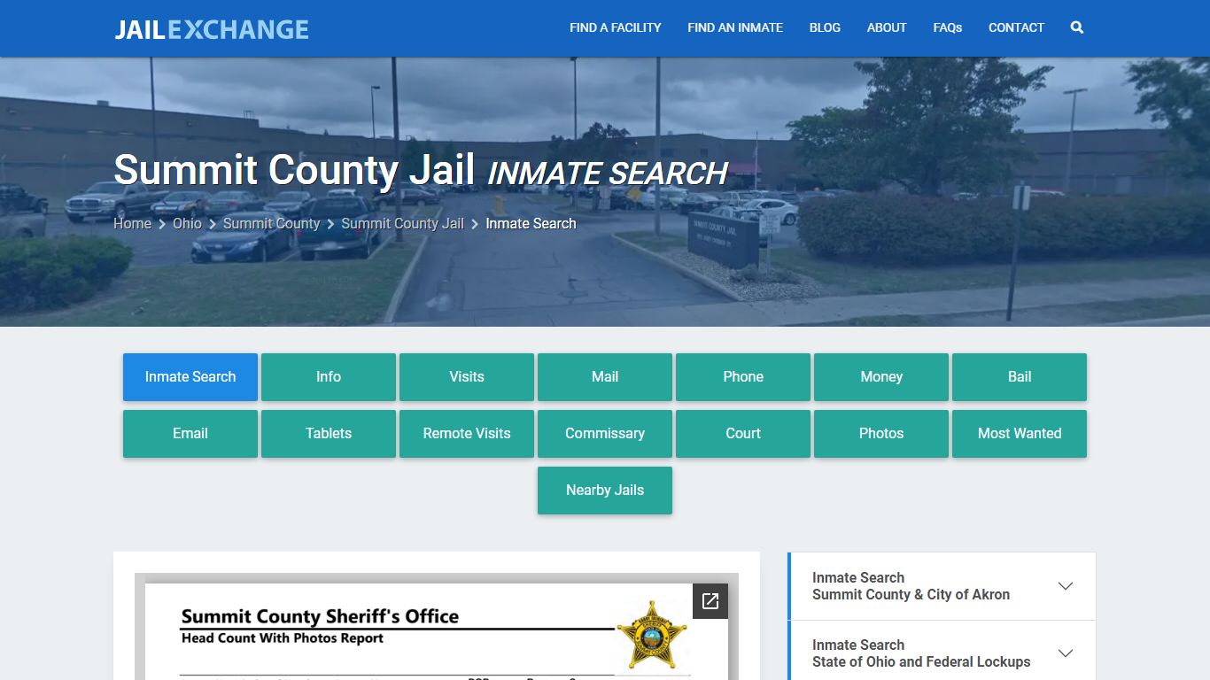Inmate Search: Roster & Mugshots - Summit County Jail, OH