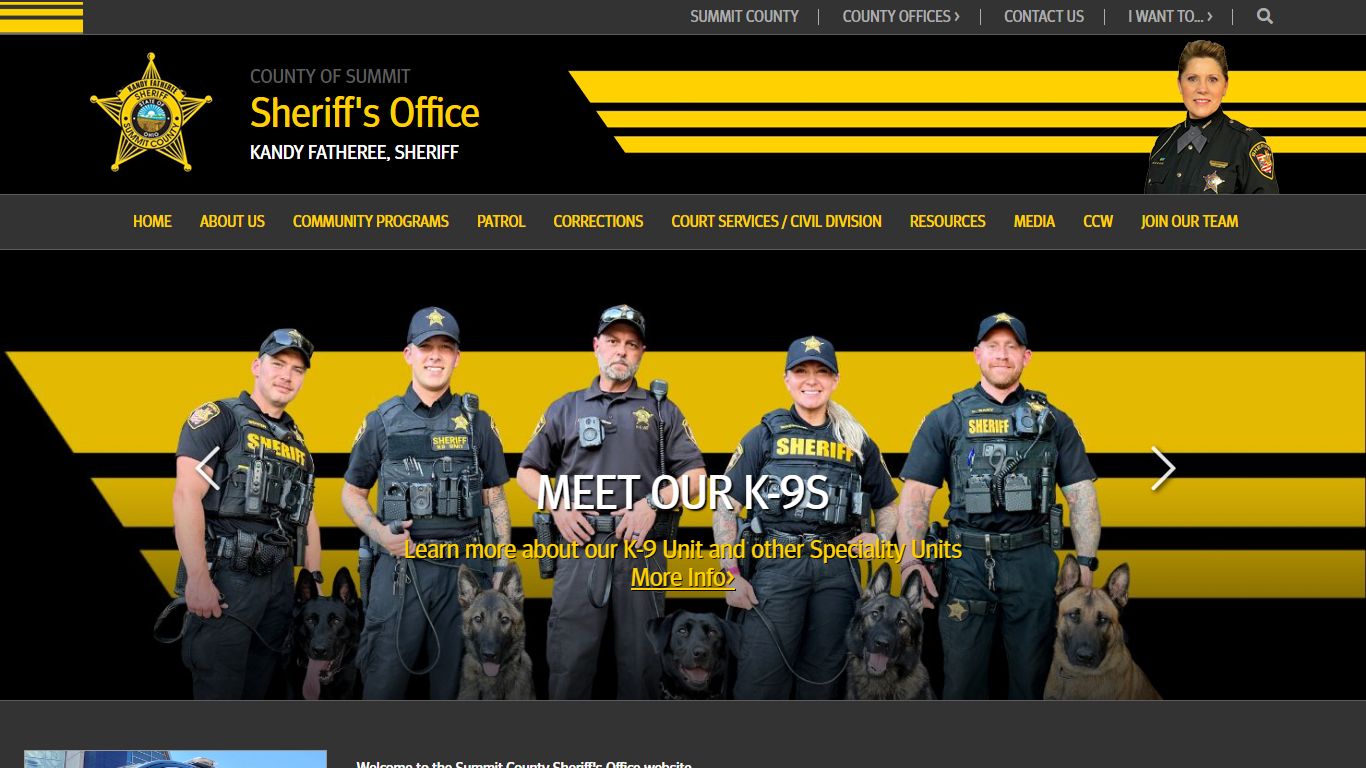Welcome to the Summit County, Ohio Sheriff's Office