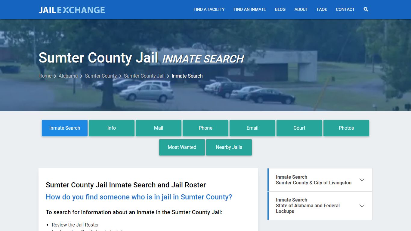 Inmate Search: Roster & Mugshots - Sumter County Jail, AL
