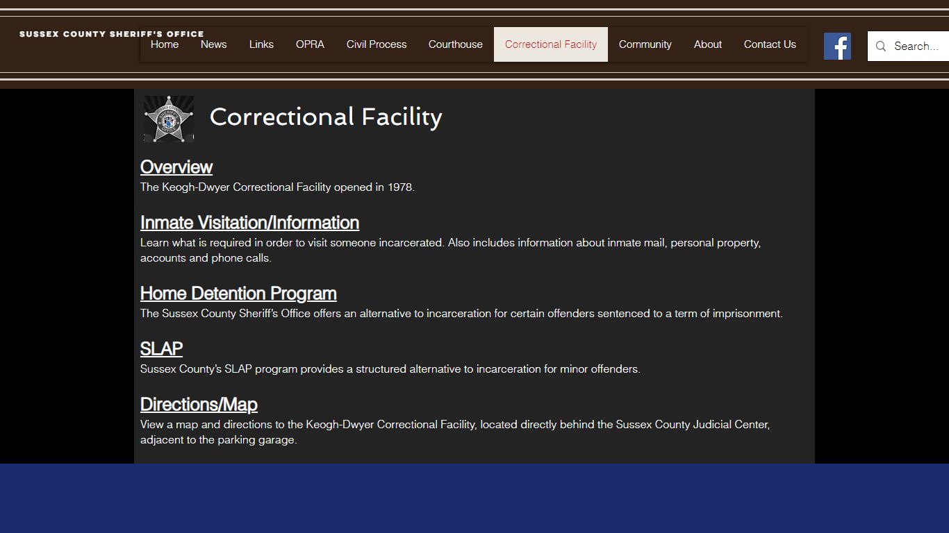 Correctional Facility | scsheriff