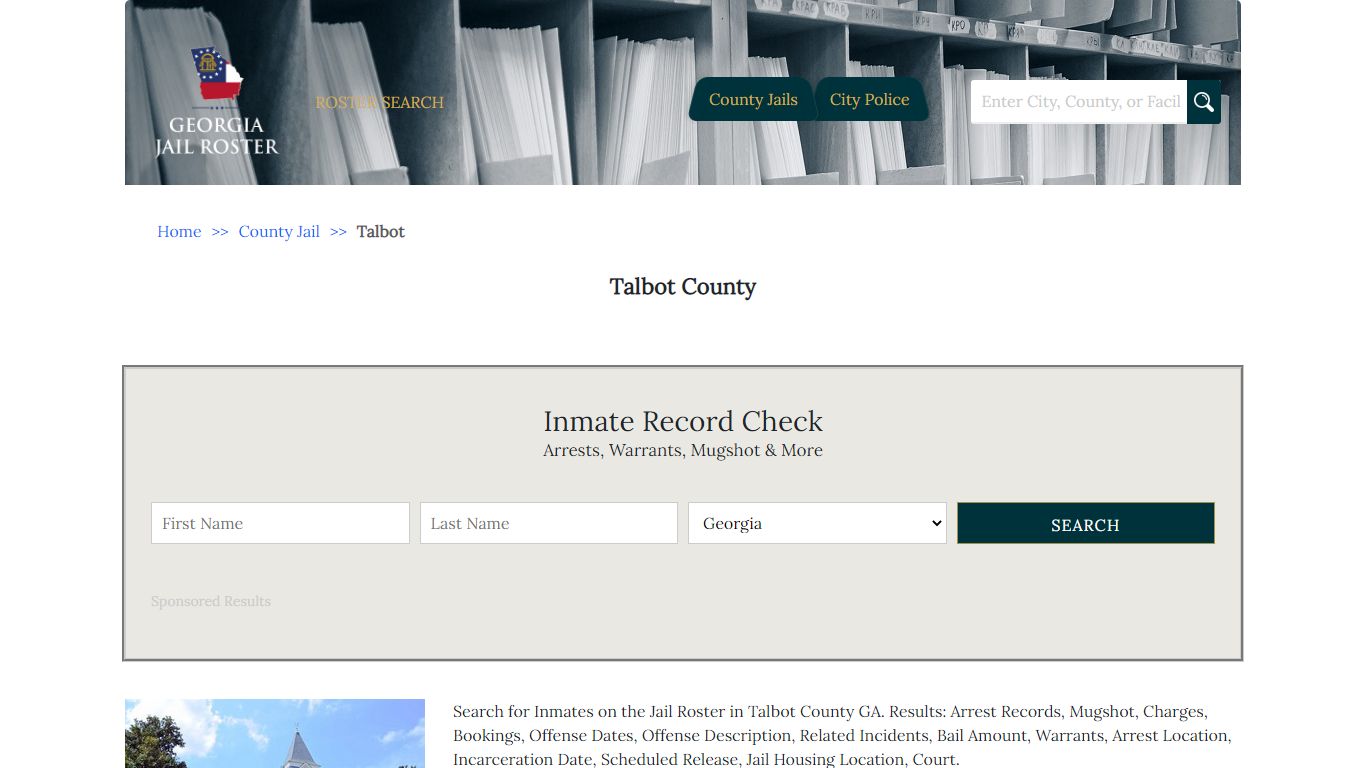 Talbot County | Georgia Jail Inmate Search