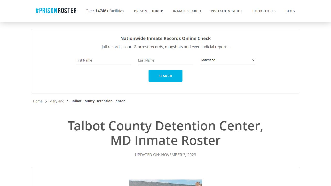 Talbot County Detention Center, MD Inmate Roster - Prisonroster