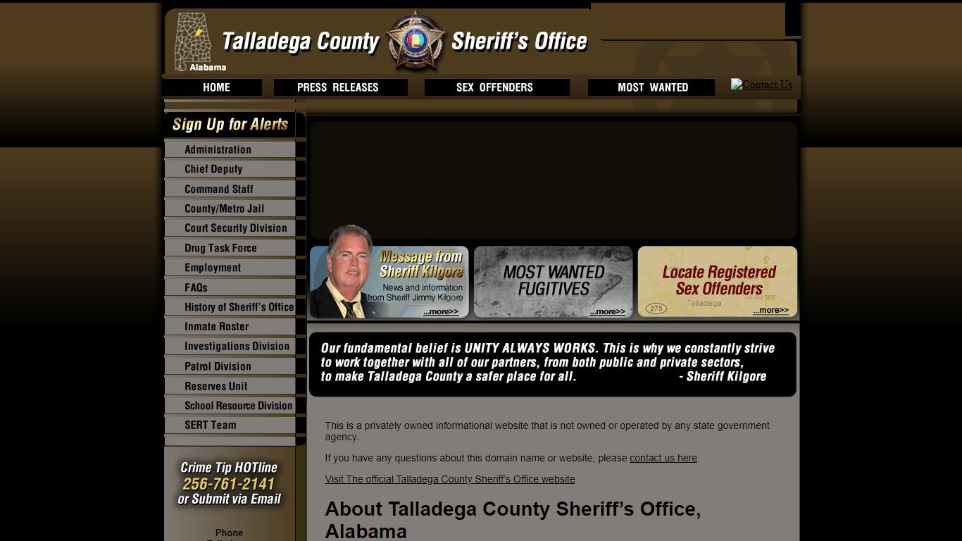 About Talladega County Sheriff’s Office and Jail, Alabama