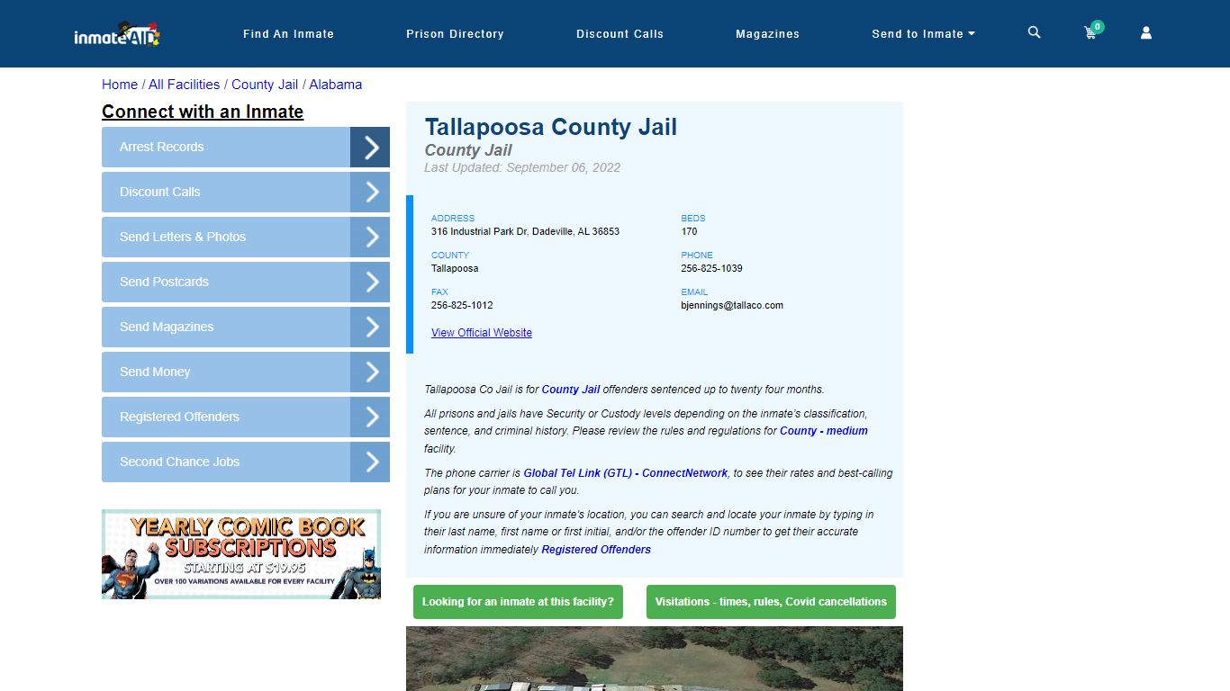 Tallapoosa County Jail - Inmate Locator - Dadeville, AL