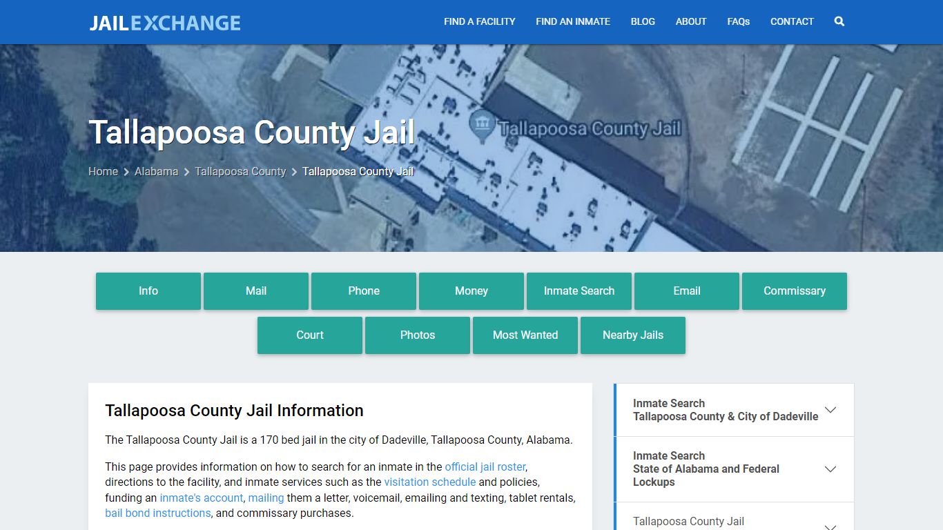 Tallapoosa County Jail, AL Inmate Search, Information