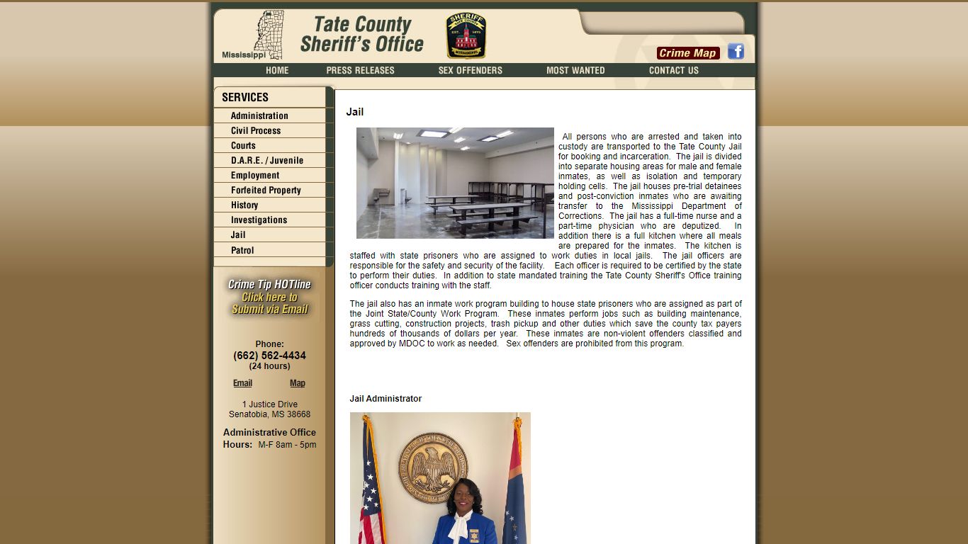 Jail - Tate County Sheriff MS